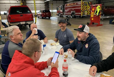 Firefighters Talking